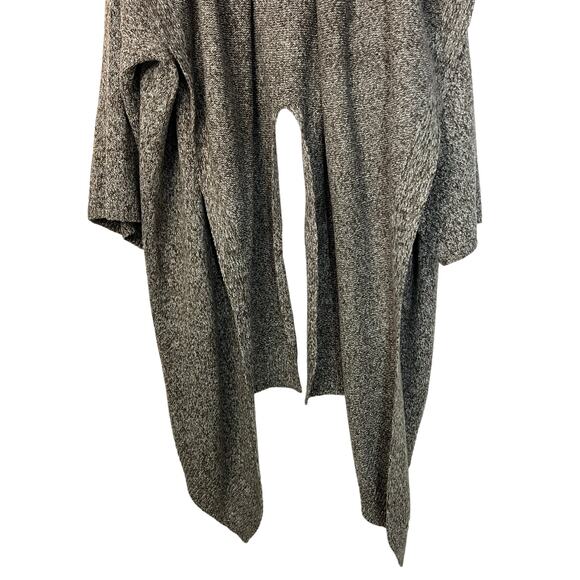 NWT Stylewe Brown and White Super Long Line Open Front Cardigan Sweater Large - Picture 3 of 11